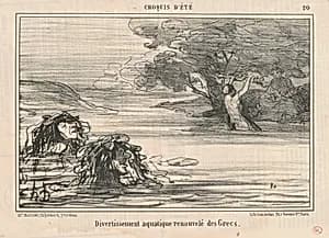 Divertissement ... renouvelé des Grecs by Honoré Daumier