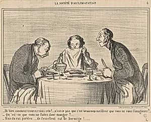 Eh! Bien, comment trouvez-vous cela? by Honoré Daumier