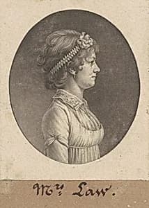 Elizabeth Parke Custis Law by Charles B. J. Févret de Saint-Mémin