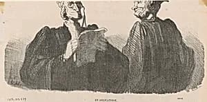 En délicatesse by Honoré Daumier
