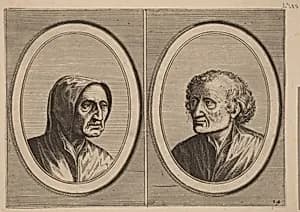 "Erlijcke Lyn" and "Snoepighe Steeve" by Johannes and Lucas van Doetechum after Pieter Bruegel the Elder