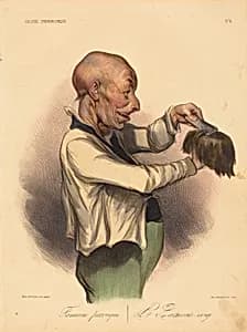 Fameuse perruque by Honoré Daumier