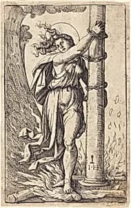 Fortitude by Hieronymus Hopfer after Marcantonio Raimondi
