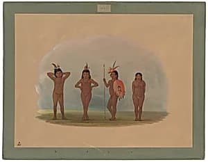 Four Zurumati Children by George Catlin