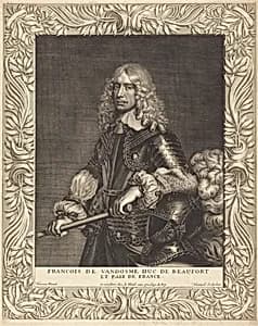 Francois, Duc de Beaufort by Robert Nanteuil after Jean Nocret