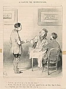 François, qui est-ce qui a bu mon vin ... by Honoré Daumier