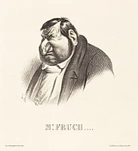 Fruchard, en buste by Honoré Daumier
