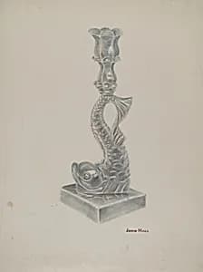 Glass Candlestick