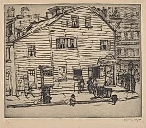Greenwich Village, Street Scene by Jerome Myers
