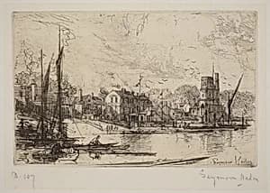Harry Kelly's, Putney by Francis Seymour Haden
