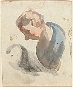 Head of a Man by Honoré Daumier