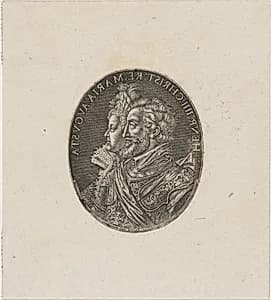 Henry IV and Maria de Medici by Simon de Passe
