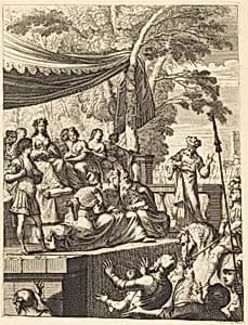 Illustration to Jean Desmarets' "L'Ariane" by Abraham Bosse after Claude Vignon
