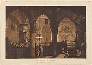 Interior of a Church by Joseph Mallord William Turner