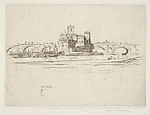 Island in the Tiber, Rome by Louis Conrad Rosenberg