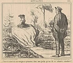 J'aimerais autant voir un ouragan ... by Honoré Daumier