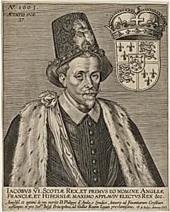 James VI, King of Scotland by Pieter de Jode I after Adrian Vanson