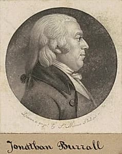 Jonathan Burrall by Charles B. J. Févret de Saint-Mémin