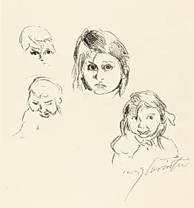 Kinderköpfe (Heads of Children) by Lovis Corinth