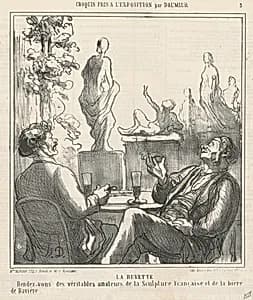 La buvette by Honoré Daumier