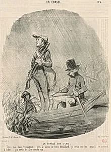 La chasse sur l'eau by Honoré Daumier