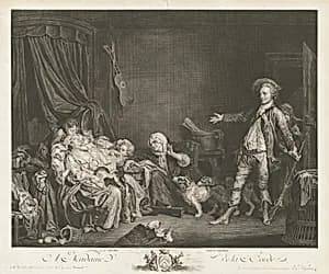 Portrait of Jean Massard (printmaker); Jean-Baptiste Greuze (after artist & publisher); Niquet (Calligrapher)