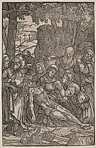 Lamentation of Christ by Domenico Campagnola