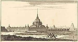 Landscape with Monastery by Sébastien Le Clerc I