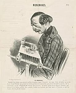 Le brodeur by Honoré Daumier