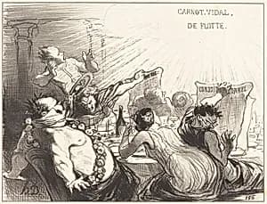 Le Festin de Baltazar-Véron by Honoré Daumier