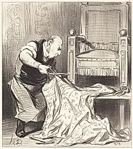Le Nouveau tapissier de la couronne... by Honoré Daumier