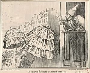 Le nouvel étendard des blanchisseuses by Honoré Daumier