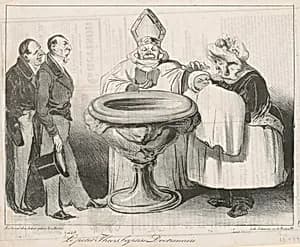 Le Petit Thiers, Baptisé Doctrinaire by Honoré Daumier