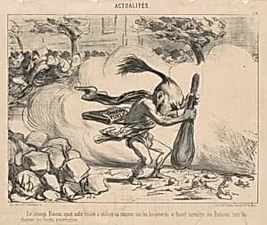 Le sauvage bineau ayant ... by Honoré Daumier
