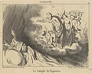Le triomphe du paganisme by Honoré Daumier