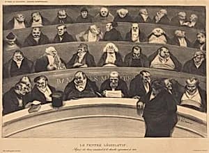 Le Ventre Législatif (The Legislative Belly) by Honoré Daumier