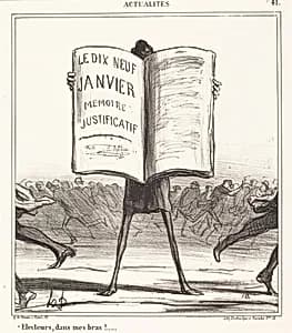 Électeurs, dans mes bras!... by Honoré Daumier
