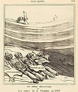 Les arènes législatives by Honoré Daumier