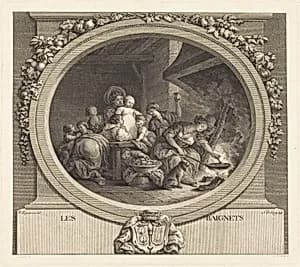 Les Baignets by Nicolas Delaunay after Jean-Honoré Fragonard