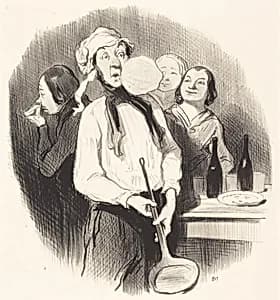 Les Crêpes by Honoré Daumier