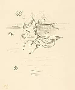 Les papillons by Henri de Toulouse-Lautrec