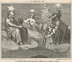 Les planetes étant elles-mêmes by Honoré Daumier