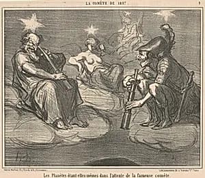 Les planètes étant elles-mêmes dans ... by Honoré Daumier