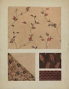 Materials from Patchwork Bedspread by Frances Lichten