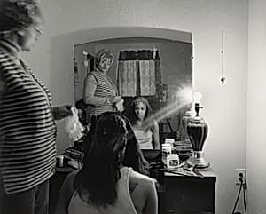 Mom Relaxing My Hair