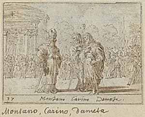 Montano, Carino and Dameta by Johann Wilhelm Baur