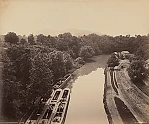 Morris Canal From Green's Bridge by William H. Rau