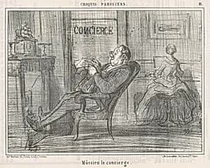 Mossieu le concierge by Honoré Daumier