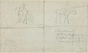 Mounted Horsemen [verso] by James Seymour