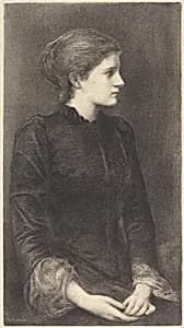 Portrait of M.G. Fuchs after Sir Edward Coley Burne-Jones